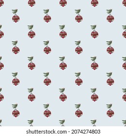 Christmas seamless pattern background. Vector illustration.