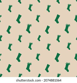 Christmas seamless pattern background. Vector illustration.