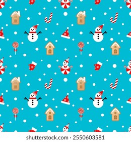 Christmas seamless pattern background, wallpaper. Holiday season, Trendy, contemporary abstract wrapped paper, wrapped gift design. vector illustration.