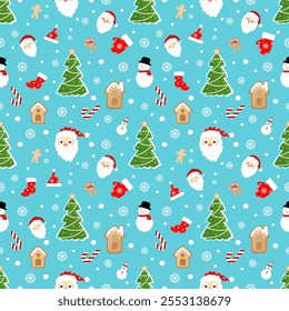 Christmas seamless pattern background, wallpaper. Holiday season, Trendy, contemporary abstract wrapped paper, wrapped gift design. vector illustration.