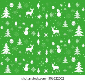 Christmas seamless pattern, beautiful illustrations for textiles