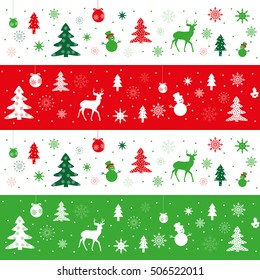 Christmas seamless pattern, beautiful illustrations for textiles