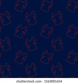 Christmas seamless pattern with bell.Design template for wallpaper,fabric,wrapping,textile