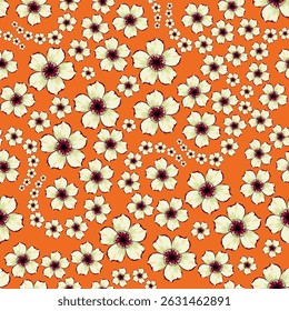 Christmas seamless pattern with berry and pine branch, winter design, hand drawn elements

