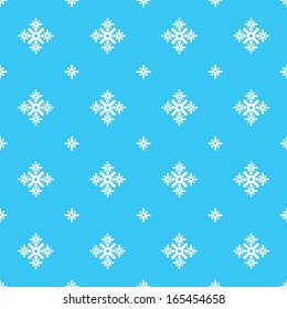 Christmas seamless pattern in blue