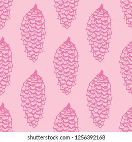 Christmas seamless pattern with bumps