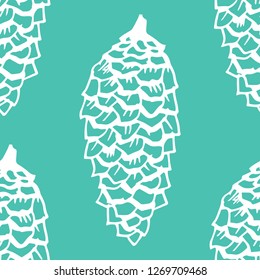 Christmas seamless pattern with bumps