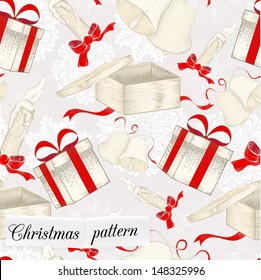 Christmas seamless pattern can be used for wallpaper, website background, textile printing