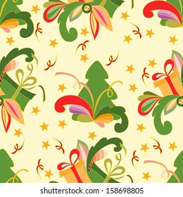 Christmas seamless pattern can be used for wallpaper, website background, textile printing
