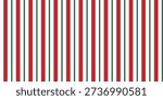 Christmas seamless pattern with a classic candy cane design with alternating red and green diagonal stripes on a white background, perfect for festive holiday themes.

