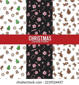 Christmas Seamless Pattern Collection Set