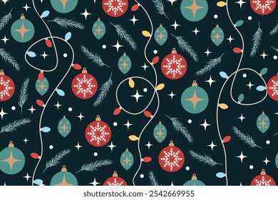 christmas seamless pattern christmas decorations