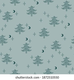 Navidad sin fisuras con abetos decorativos y salpicaduras de magia. Bien por la ropa de niño.