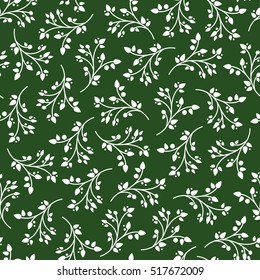 Christmas seamless pattern design with branches