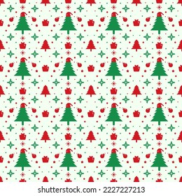 Christmas Seamless Pattern Design for Fashion Clothing Brand