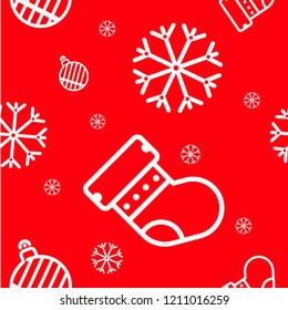 Christmas seamless pattern design new year design celebration background