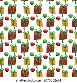 Christmas Seamless Pattern Design. Vector illustration