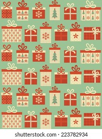christmas seamless pattern design. vector illustration