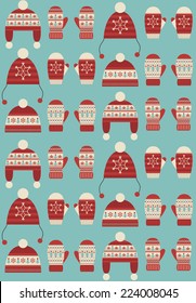 christmas seamless pattern design. vector illustration