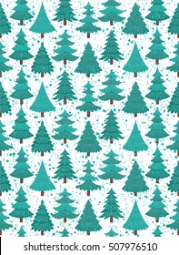 Christmas seamless pattern design. Vector illustration.