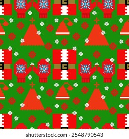 Christmas  seamless pattern, Design for wrapping paper, fabric  pattern, background, card, coupons, banner, for decorated the Merry Christmas and Happy New Year.