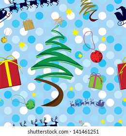 Christmas seamless pattern in eps 10 format