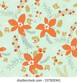 Christmas seamless pattern, eps 10