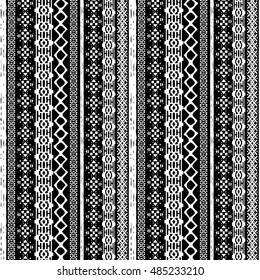 Christmas seamless pattern. Ethnic background. Tribal art border background texture. Boho ornament 