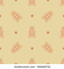 Christmas seamless pattern. Christmas festive seamless pattern for printing, package, backgrounds and fabrics.