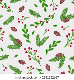 Weihnachtsmärsche mit nahtlosen Musternägeln mit Tannen
