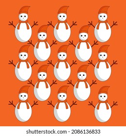 Christmas seamless pattern flat background 