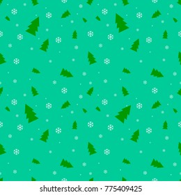 Christmas seamless pattern, flat design template, Xmas poster, vector illustration