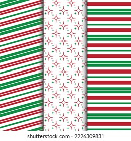 Weihnachtsnahtloses Muster mit geometrischen Motiven. Geschenkpapier, T-Shirts, Grußkarten.