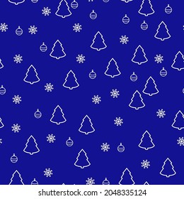 Christmas seamless pattern with gifts, candies, snowflakes,simple flat vector illustration