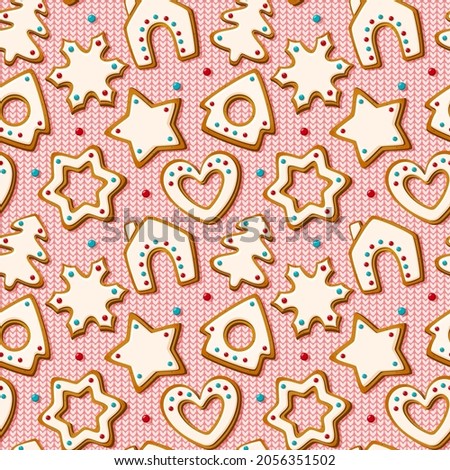 Similar – Image, Stock Photo Gingerbread hearts with the inscription ” I love you “