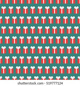 Christmas seamless pattern. Gingerbread man cookies. Snow flake, Christmas Tree, candy cane. Graphic design element for packaging paper, prints, scrapbooking. Holiday themed design