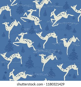 Christmas seamless pattern for greeting cards, wrapping papers. Hand drawn Vector illustration.
