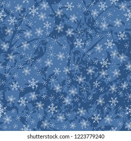 Christmas seamless pattern for greeting cards, wrapping papers. Winter Hand drawn background. Vector illustration.