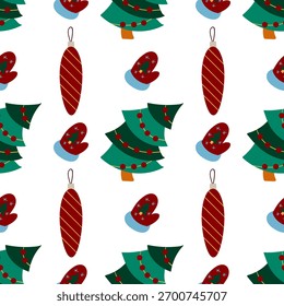 Navidades sin patrón en estilo de dibujo a mano