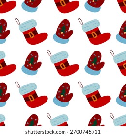 Navidades sin patrón en estilo de dibujo a mano