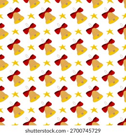 Christmas seamless pattern in hand draw style