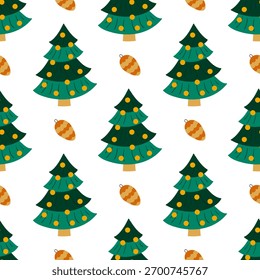 Navidades sin patrón en estilo de dibujo a mano
