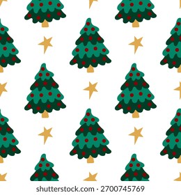 Navidades sin patrón en estilo de dibujo a mano