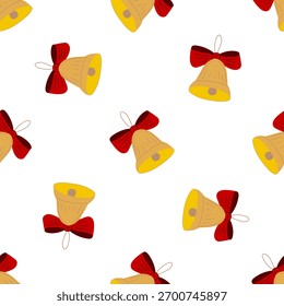 Christmas seamless pattern in hand draw style