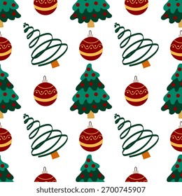 Navidades sin patrón en estilo de dibujo a mano