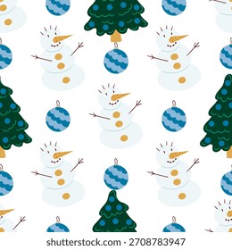Navidades sin patrón en estilo de dibujo a mano