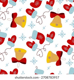 Navidades sin patrón en estilo de dibujo a mano