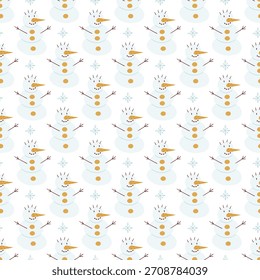 Christmas seamless pattern in hand draw style