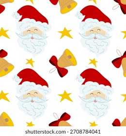 Christmas seamless pattern in hand draw style