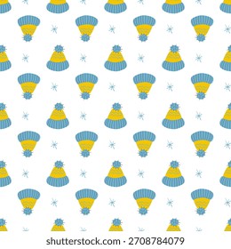Christmas seamless pattern in hand draw style